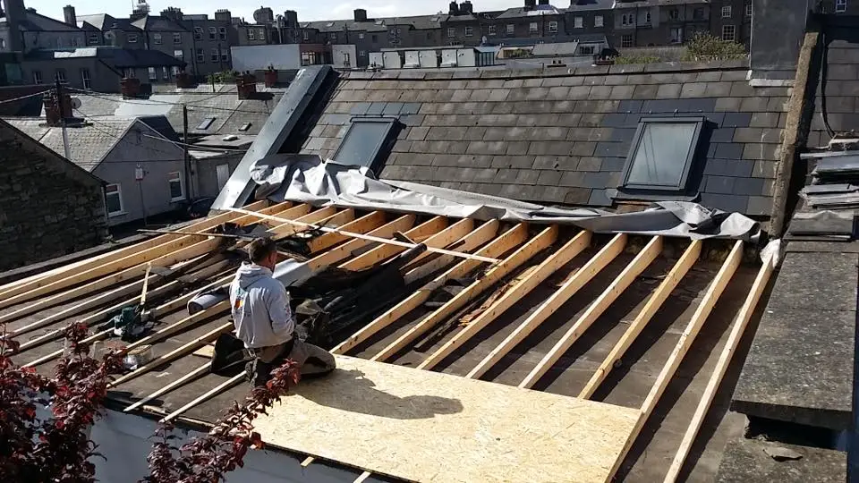 Domestic roof leak repair service by MJ roofing dublin
