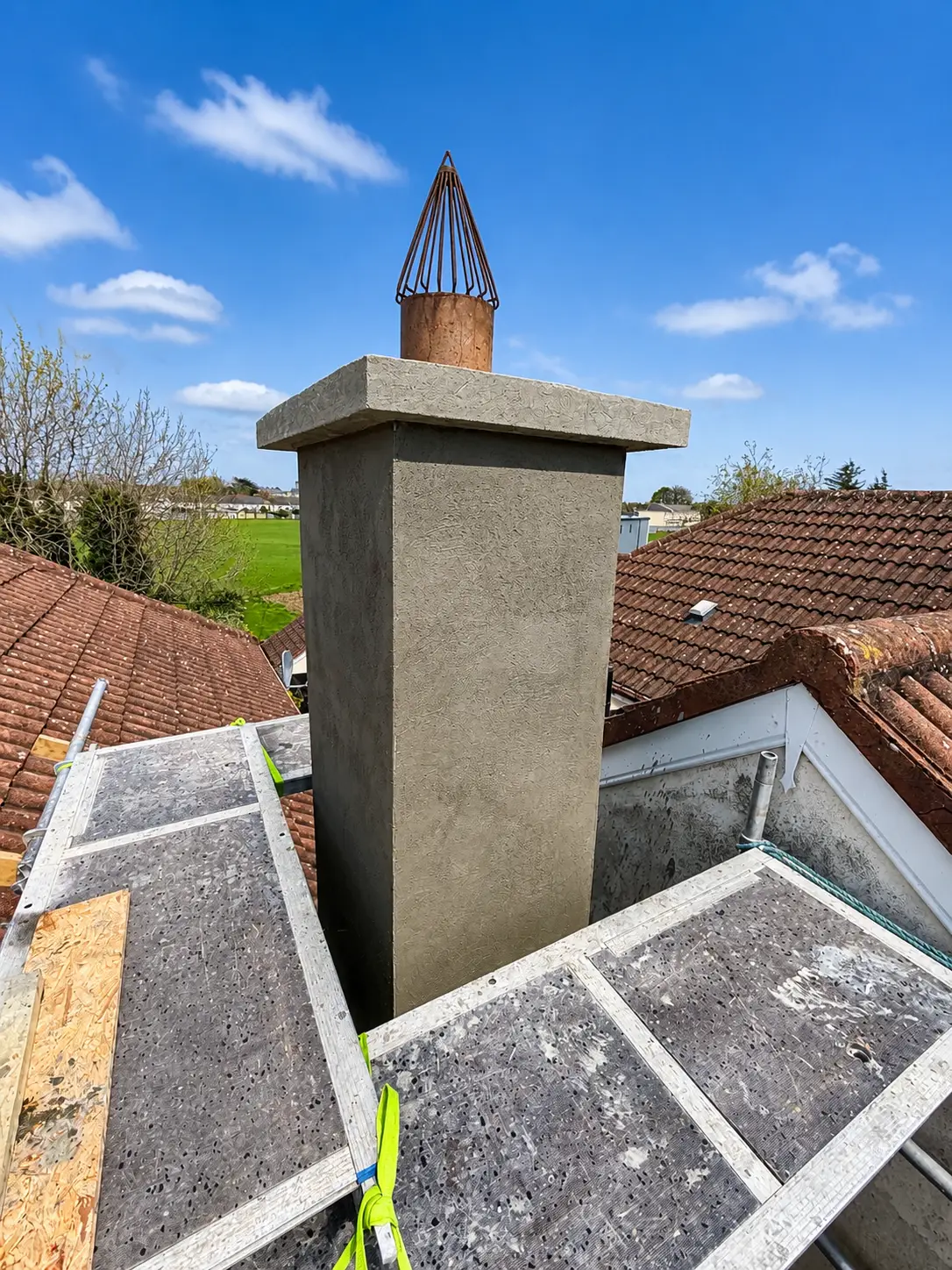 MJ roofing fix chimney flashing dublin
