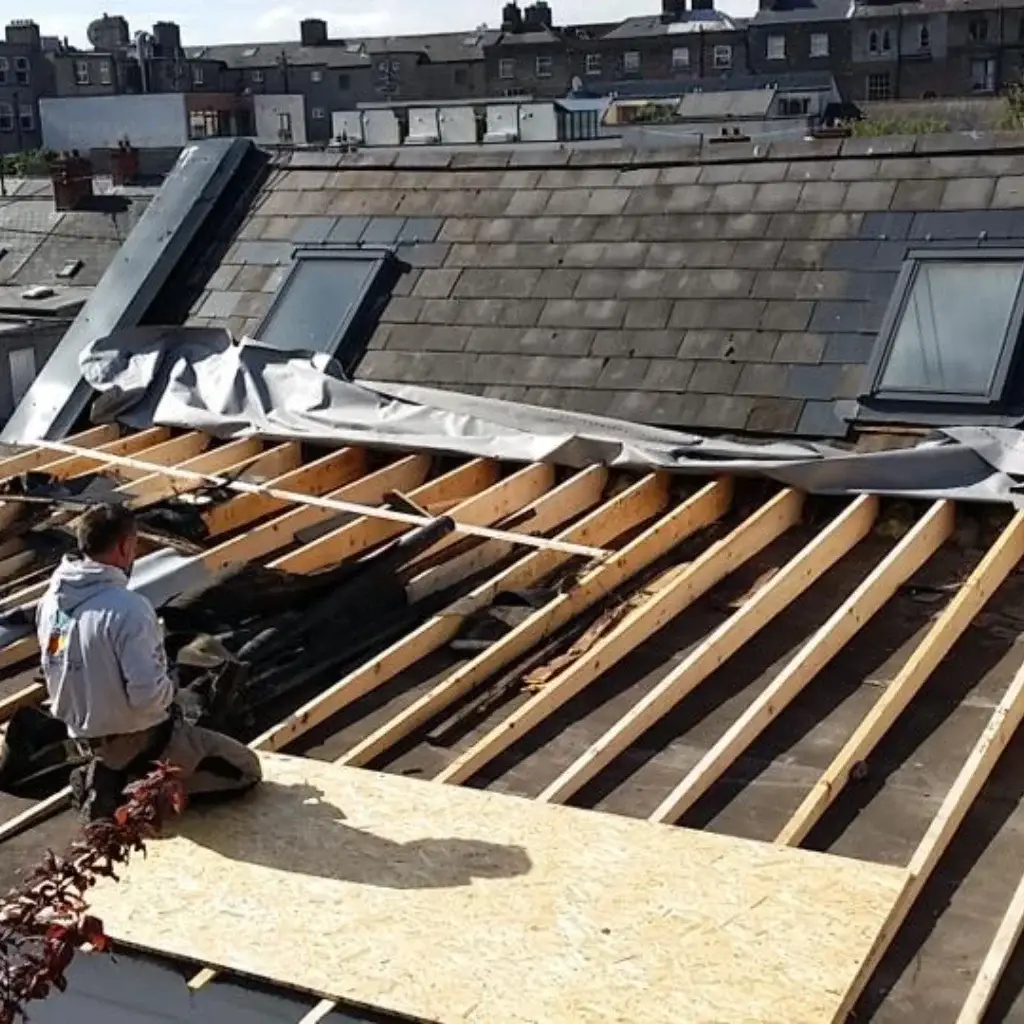 Flat roof installation by MJ roofing